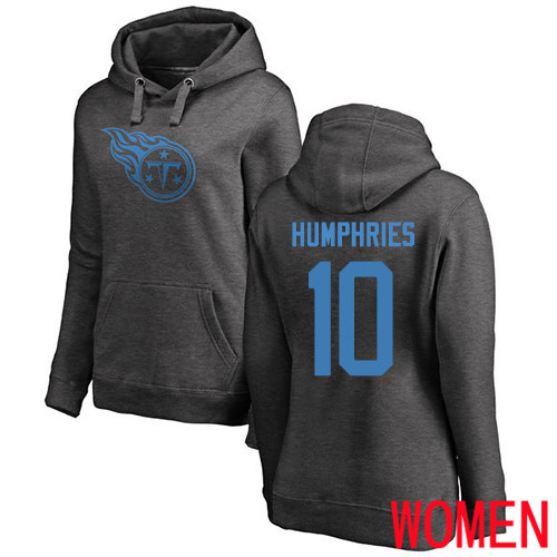 Tennessee Titans Ash Women Adam Humphries One Color NFL Football #10 Pullover Hoodie Sweatshirts